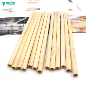Bar Accessary Utensil Pure Natural Bamboo Straws Drinks Reusable Straws Bamboo Straw Peeled